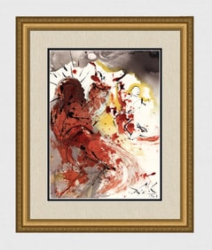 Dali 1967 Original Biblia Sacra Jerome Framed Lithograph