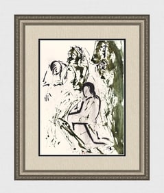 Salvador Dali Ressurection 1967 Original Lithograph Framed