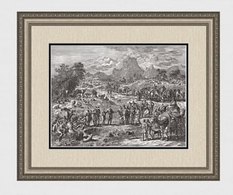 1747 Monumental Engraving Jan Luyken Joseph Sold Framed