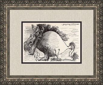 1935 Pablo Picasso Composition Lithograph Framed