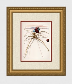 1960 Salvador Dali Terrace Anger Authentic Woodcut