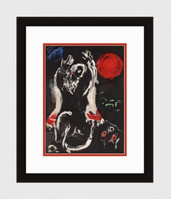 1956 Marc Chagall Lithograph Isaiah Framed