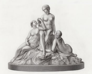 Edward Hodges Baily The Graces 1850 engraving