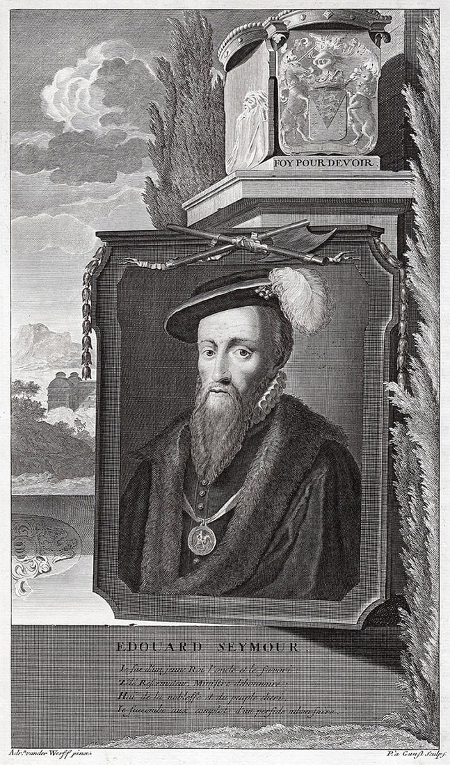 Adriaen van der Werff 1697 Engraving Edward Seymour, 1st Duke of Somerset Framed (1 of 3)