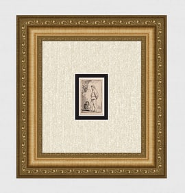 1800s REMBRANDT B180 Standing Countryman DURAND