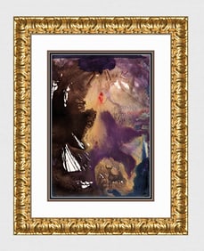 Dali Ten Commandments 1967 Original Lithograph Framed