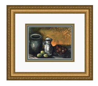 Maurice de Vlaminck 1958 lithograph Nature Morte aux Pots signed