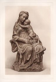 Jacopo della Quercia Madonna and Child 1883 print