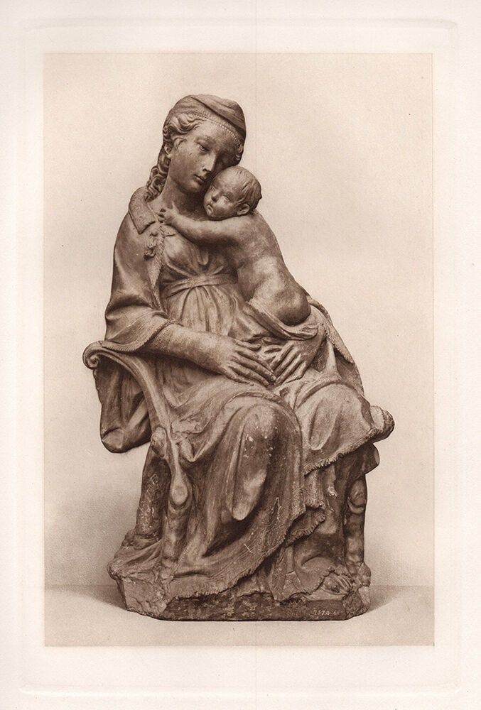 Jacopo della Quercia Madonna and Child 1883 print (1 of 1)