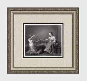 1867 Jean Louis Hamon Skein Winder engraving signed