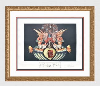 Salvador Dali Lithograph Diners of Gala Signed Numbered Limited Framed