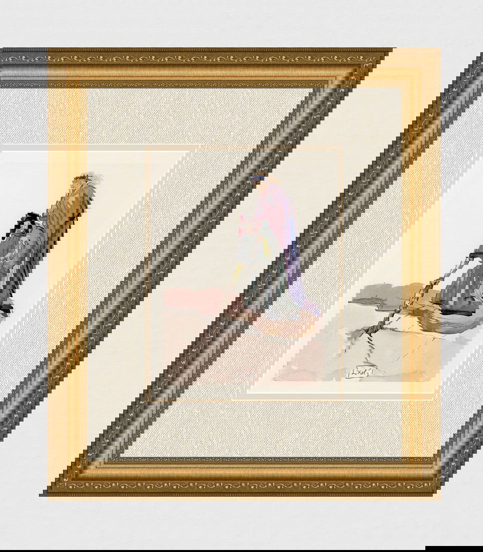 1960 Salvador Dali Homeland Original Woodcut Signed (1 of 4)