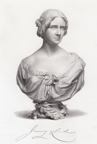 Joseph Durham Jenny Lind 1850 Signature/ engraving