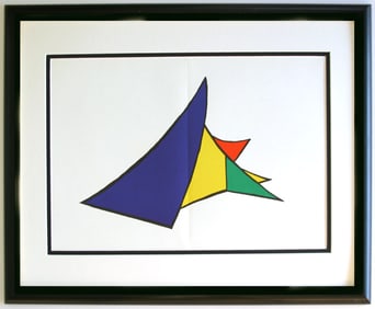 Alexander Calder Lithograph Framed Stabiles