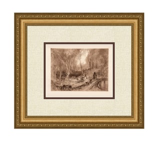 Joseph Mallord William Turner Landscape with Huntsman 1884 etching