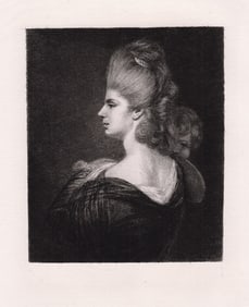 Sir Joshua Reynolds Portrait of a Lady 1874 etching
