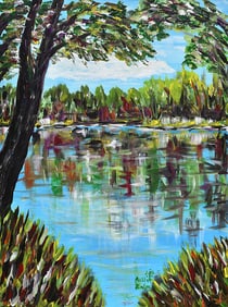 Arthur Kinslow Orginal Painting Summer 30 x 40 Inches