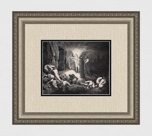 Gustave Dore Gate of Dis (Dante's Divine Comedy Enferno) c. 1880 Woodcut