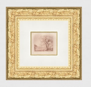 Claude Monet 1800's Etching Paysage Antibes