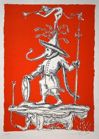 Salvador Dali Pantagruel Lithograph Signed Limited Framed