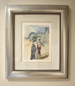 1960 Salvador Dali Avarice Authentic Woodcut