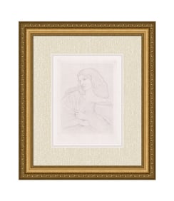 Dante Gabriel Rossetti A Study 1884 print