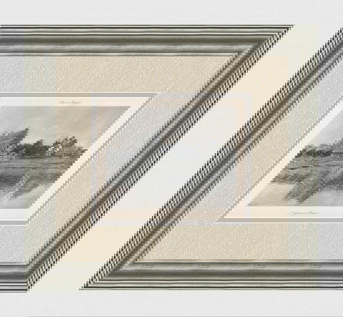 MonetL'Eglise de Vernon 1908 Engraving Framed Limited Edition: Claude Monet (1840 - 1926). L'Eglise de Vernon. Heliogravure printed in gray ink, on cream wove paper after the original painting. Year: 1908. Edition: Limited to 1000 examples. Dimensions: Image size