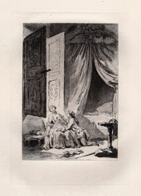 Jean-Honore Fragonard Limited 1800s Etching Richard Minutolo Framed