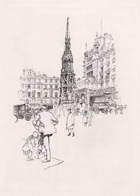 Joseph Pennell Charing Cross 1890 etching