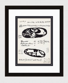 Joan Miro 1956 COLOR Lithograph Abstract Composition M225