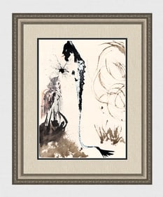 Dali 1967 Biblia Sacra Lithograph Idol Gods Framed Authentic