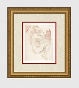 1960 Salvador Dali Dante Authentic Woodcut