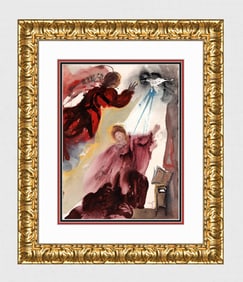 Salvador Dali 1967 Heaven's Messenger Framed Lithograph