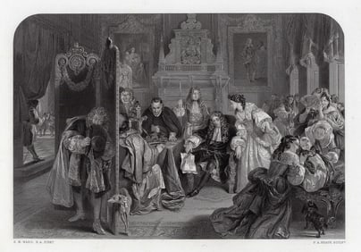 Edward Matthew Ward James II in his Palace of Whitehall, Receiving the News of the Landing of the