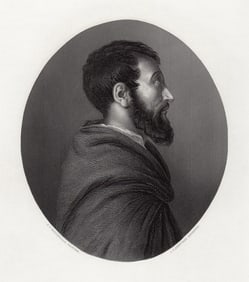Rippingille Antique engraving The Monk 1853