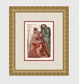 1960 Salvador Dali Confession Authentic Woodcut Signed