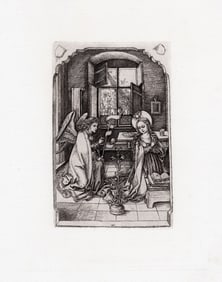 Wenzel von Olmutz The Annunciation 1877 etching