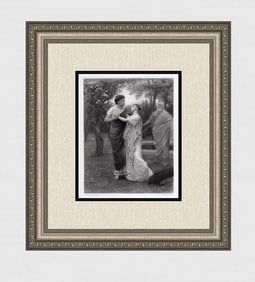 1800s Valentine Walter Bromley Engraving Troilus & Cressida Framed Signed