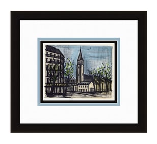 Bernard Buffet Saint Germain des Pres 1967 lithograph