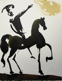 Dali Sun and Moon Stood Still 1967 Biblia Framed Lithograph