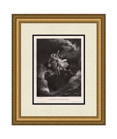 Gabriel Max Illustration Zu Wieland's Oberon (Illustration to Wieland's Oberon) 1887 woodcut