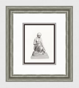 1800s Henry TIMBRELL Antique Engraving The Ganga Aarti Ceremony FRAMED