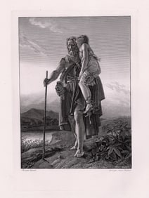 Andre Girard Belisarius (The Blind Belisarius) 1882 engraving