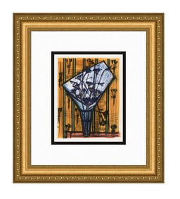 Bernard Buffet Flowers 1967 lithograph