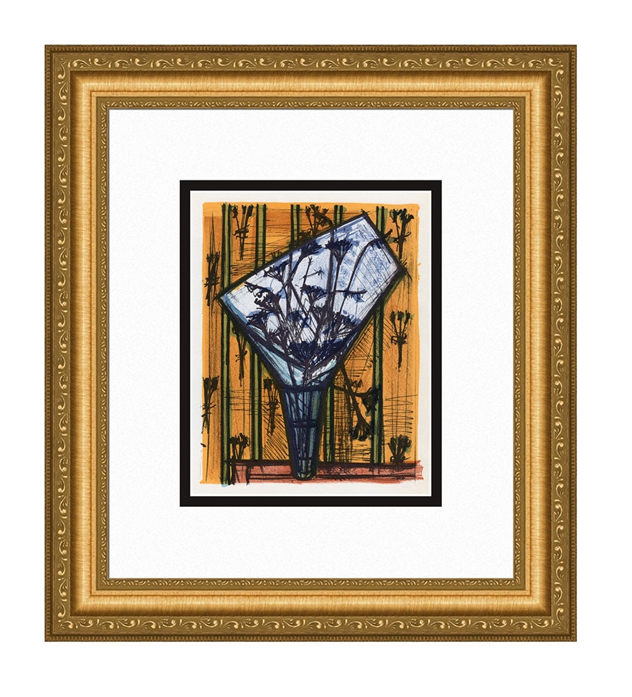 Bernard Buffet Flowers 1967 lithograph (1 of 2)