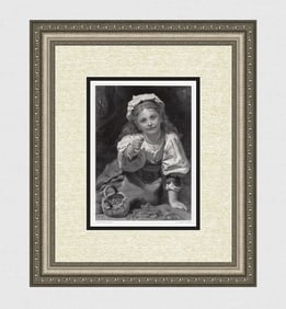 Pierre De Coninck The Strawberry Girl 1875 engraving