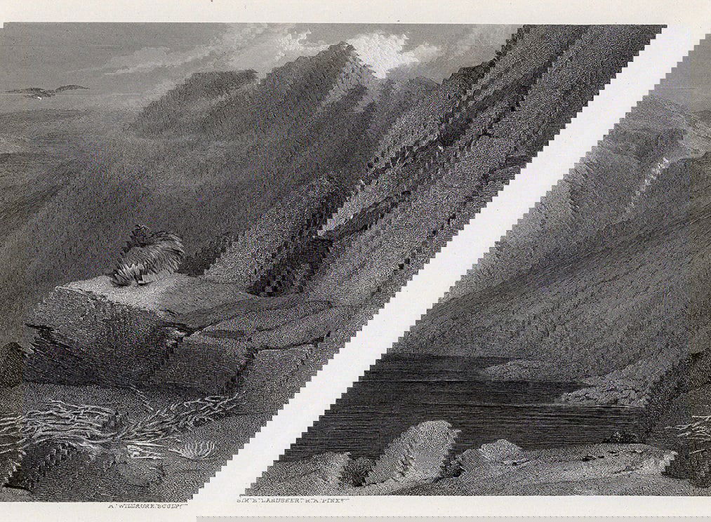 Sir Henry Edwin Landseer The Eagle's Nest 1876 engraving (1 of 2)