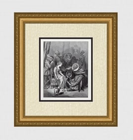 Gustave Dore Cinderella III 1880 Woodcut Signed