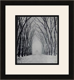 Marcel Bovis Winter Landscape 1930's photogravure