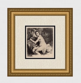 1800s REMBRANDT B201 Diana at the Bath DURAND